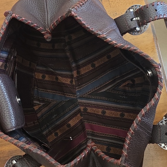 Brighton Rayann shoulder dark brown pebble leather with a heart charm - Picture 13 of 16